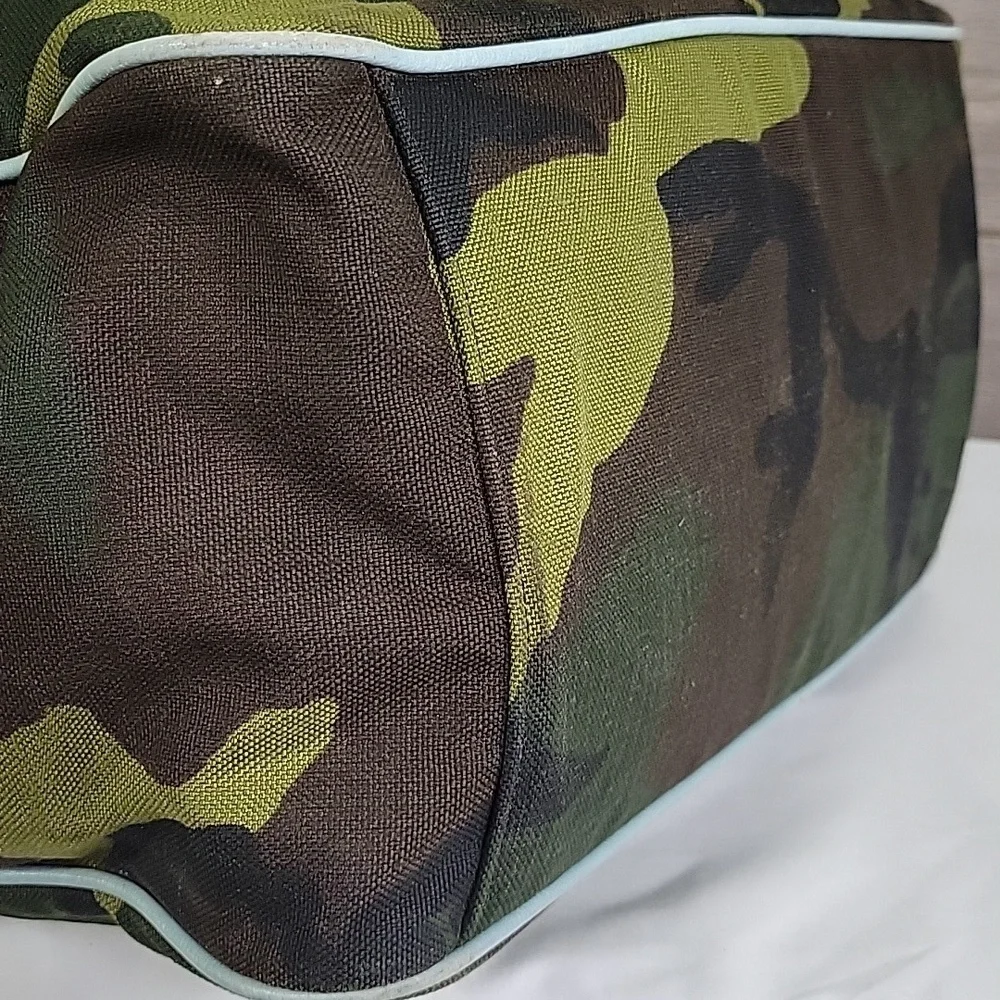 Large MZ Wallace Green Camouflage Tote Bag